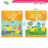 Rising Star Lets Learn English & Maths Activity Books Set A|Set of 2| Ages 3-7 Year| Number, Alphabets, Pattern Writing…