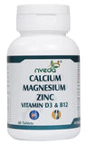 Nveda Calcium Magnesium Zinc Vitamin D3 & B12 Tablets -60 tabs - Pack of 1