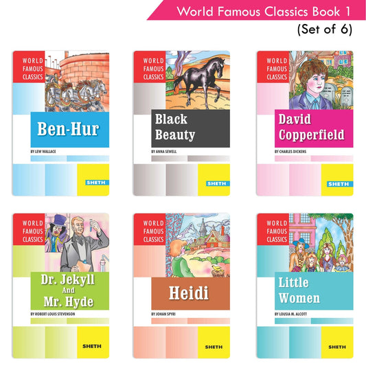 World Famous Classics Book 1 (Set of 6)| Ages 8-15 Year – Shethbooks