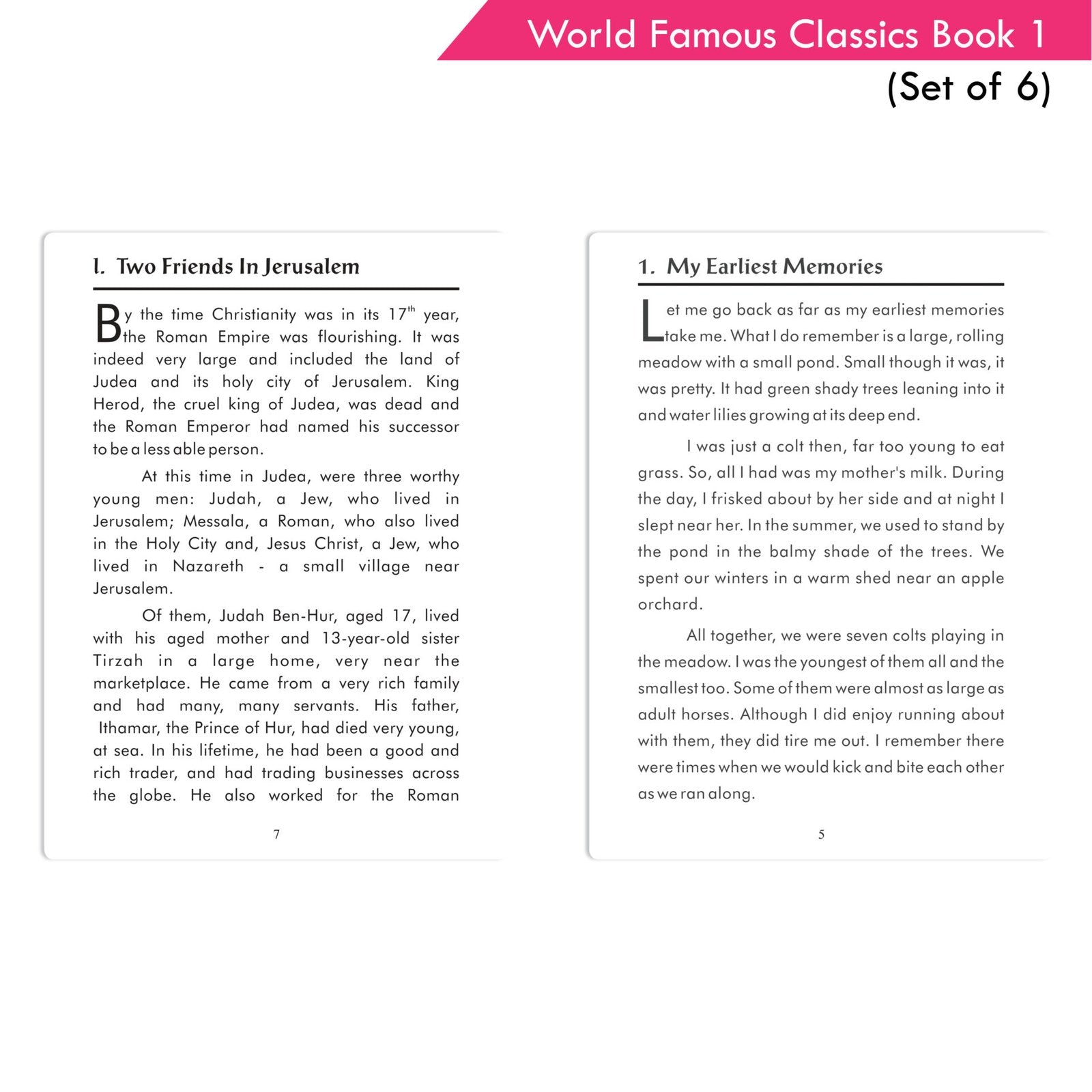 World Famous Classics Book 1 (Set of 6)| Ages 8-15 Year – Shethbooks (image 4)