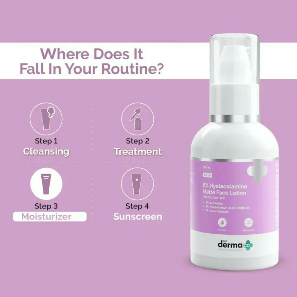 The Derma Co 6% Hyalacalamine Matte Face Lotion -120 ml image 5