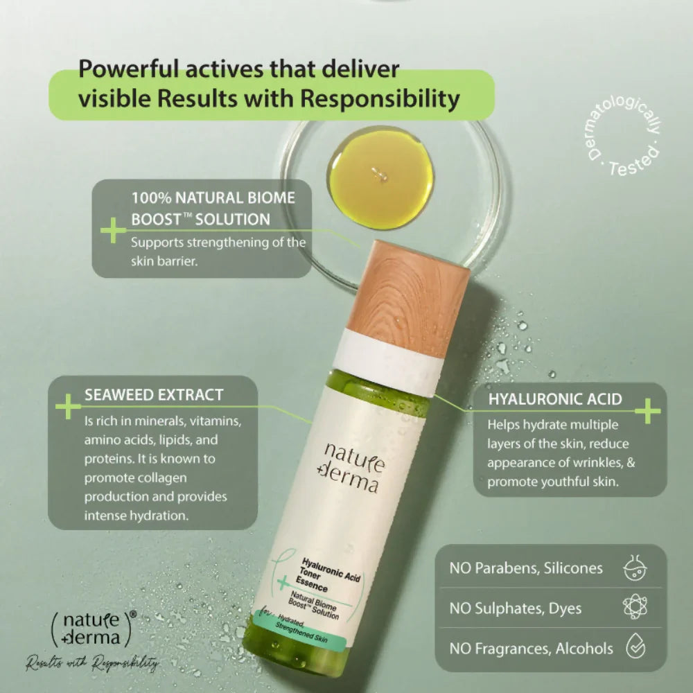 Nature Derma Hyaluronic Acid Toner Essence -100 ml image 2