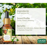 Vaadi Herbals Jasmine 100% Pure Essential Oil Therapeutic Grade -10 ML image 4