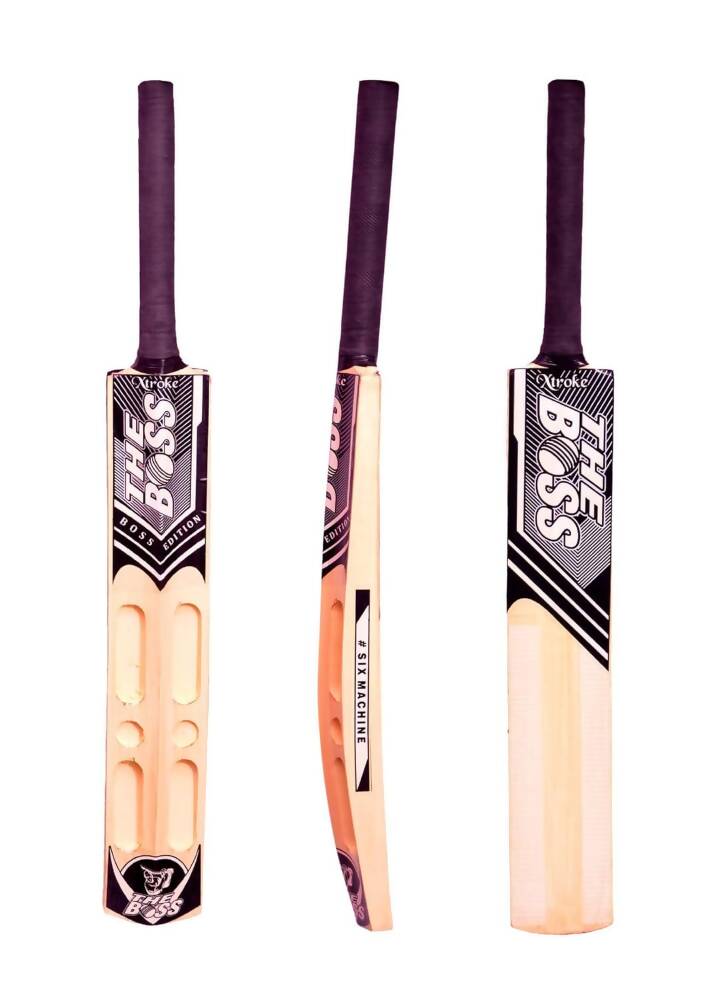Xtroke The Boss Scoop Edition Popular Willow Premium Cricket Bat (Size 4) (image 4)