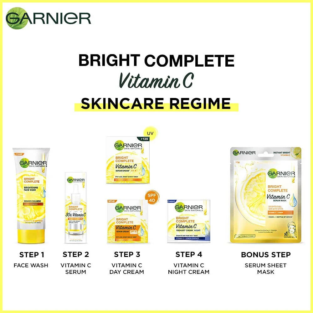 Garnier Bright Complete Vitamin C Booster Face Serum -50 ml image 4