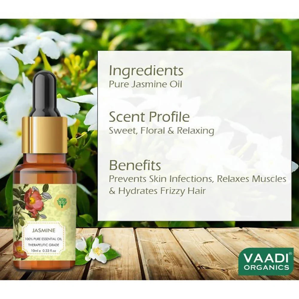 Vaadi Herbals Jasmine 100% Pure Essential Oil Therapeutic Grade -10 ML image 3