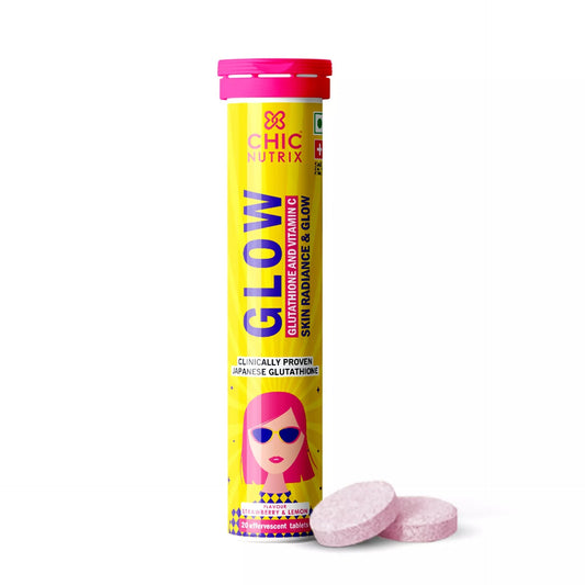 Chicnutrix Glow - Skin Radiance & Glow - Strawberry Lemon -20 tabs