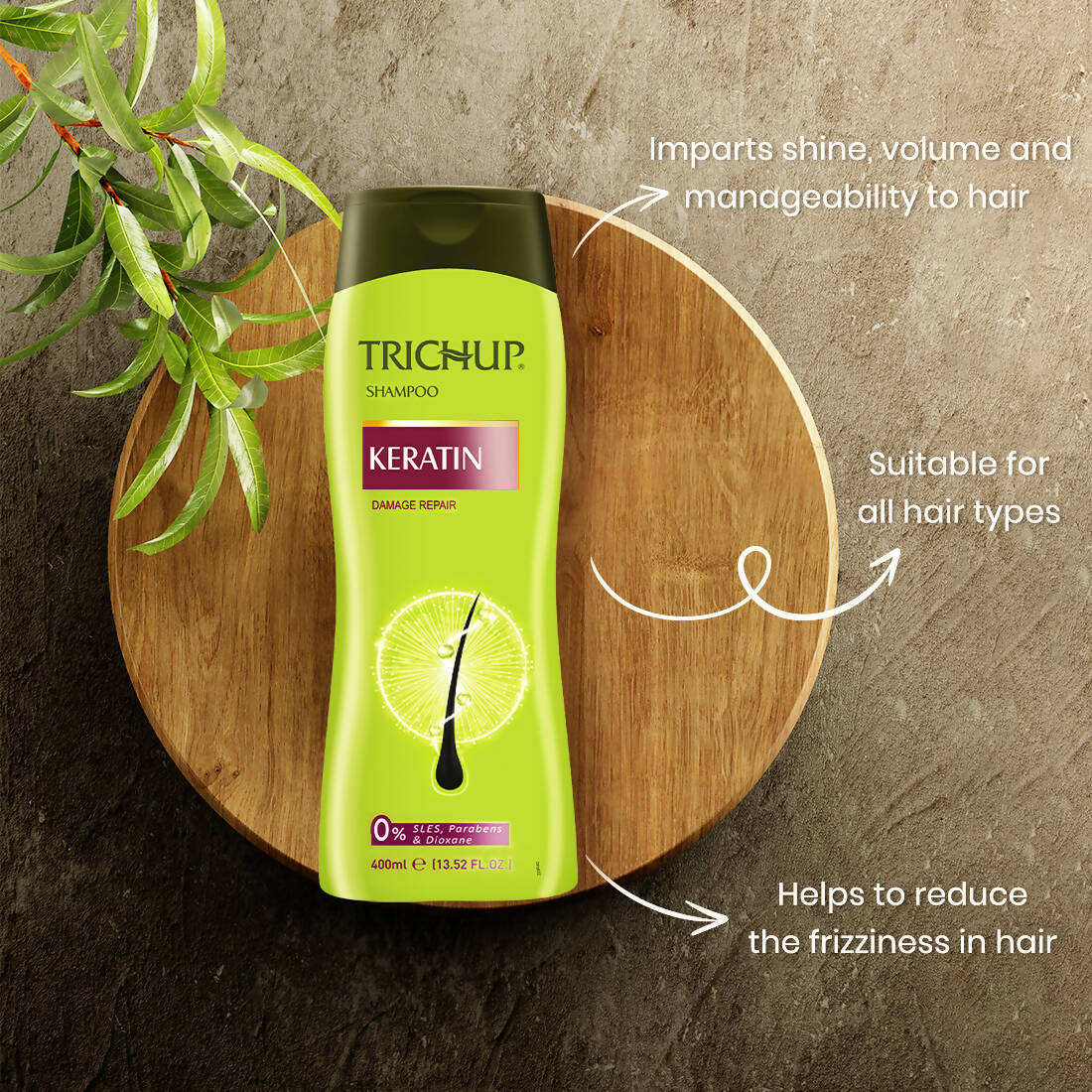 Vasu Healthcare Trichup Keratin Shampoo -400 ml - Pack of 2 image 3