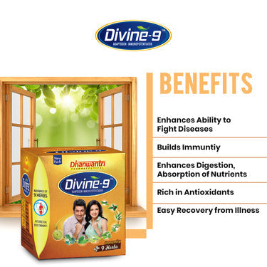 Dhanwantri Pharmaceutical Divine 9 Adptogen Immunity Booster image 2