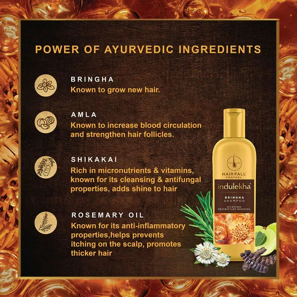 Indulekha Bringha Ayurvedic Shampoo -200 ml image 3