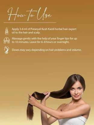 Patanjali Kesh Kanti Hair Oil -120 ml - Pack of 1 image 3