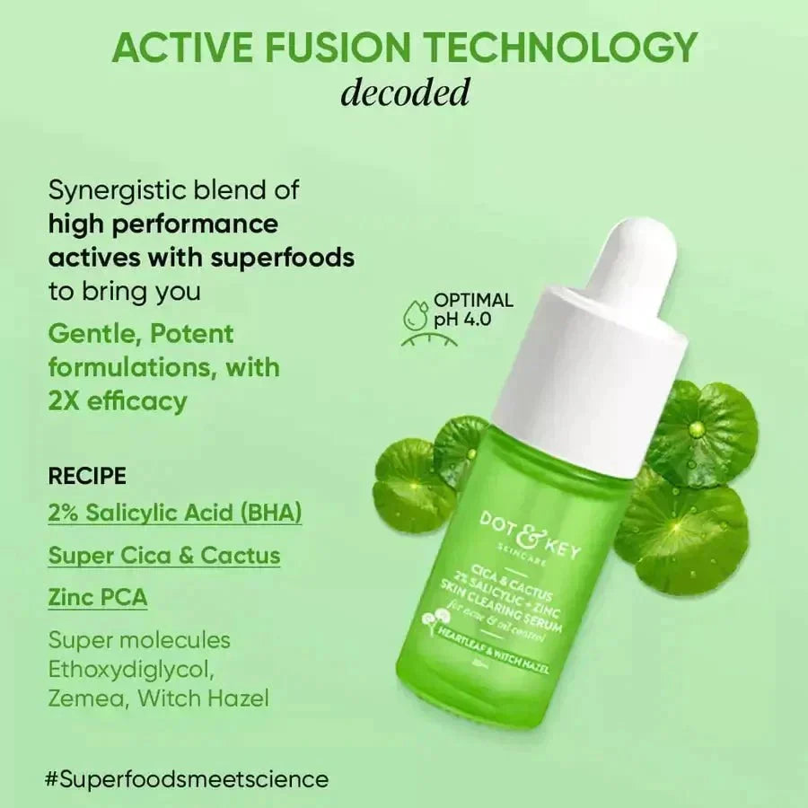 Dot & Key 2% Salicylic + Zinc Acne Busting Face Serum For Acne & Oil Control -30 ml image 3