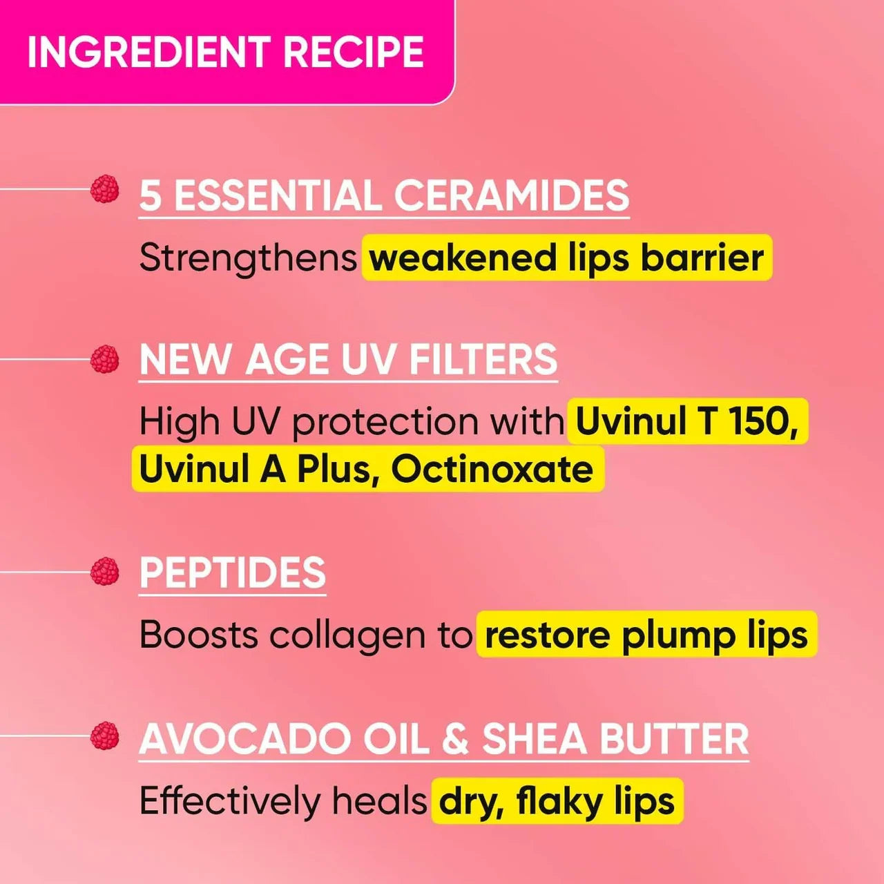 Dot & Key Barrier Repair Ceramide & Peptide SPF 50 Lip Balm - Plush Pink, UVA+UVB -10 gm image 6