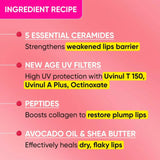 Dot & Key Barrier Repair Ceramide & Peptide SPF 50 Lip Balm - Plush Pink, UVA+UVB -10 gm image 6