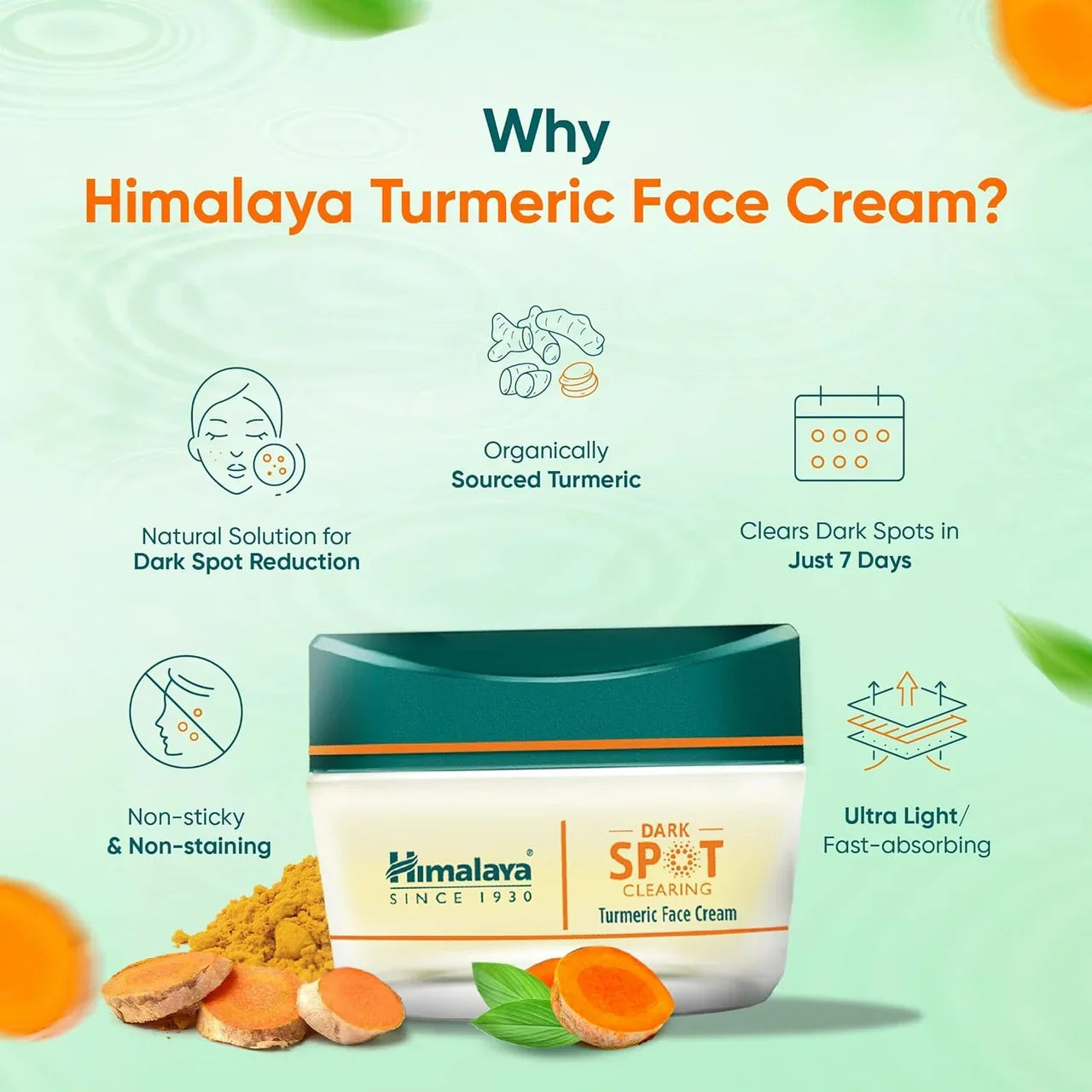 Himalaya Dark Spot Clearing Turmeric Face Cream -50 gm image 5