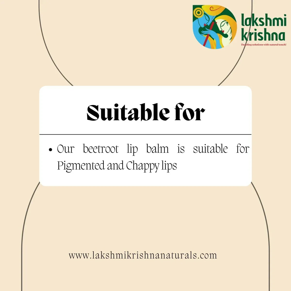 Lakshmi Krishna Naturals Beetroot Lip Balm -6 gm image 4
