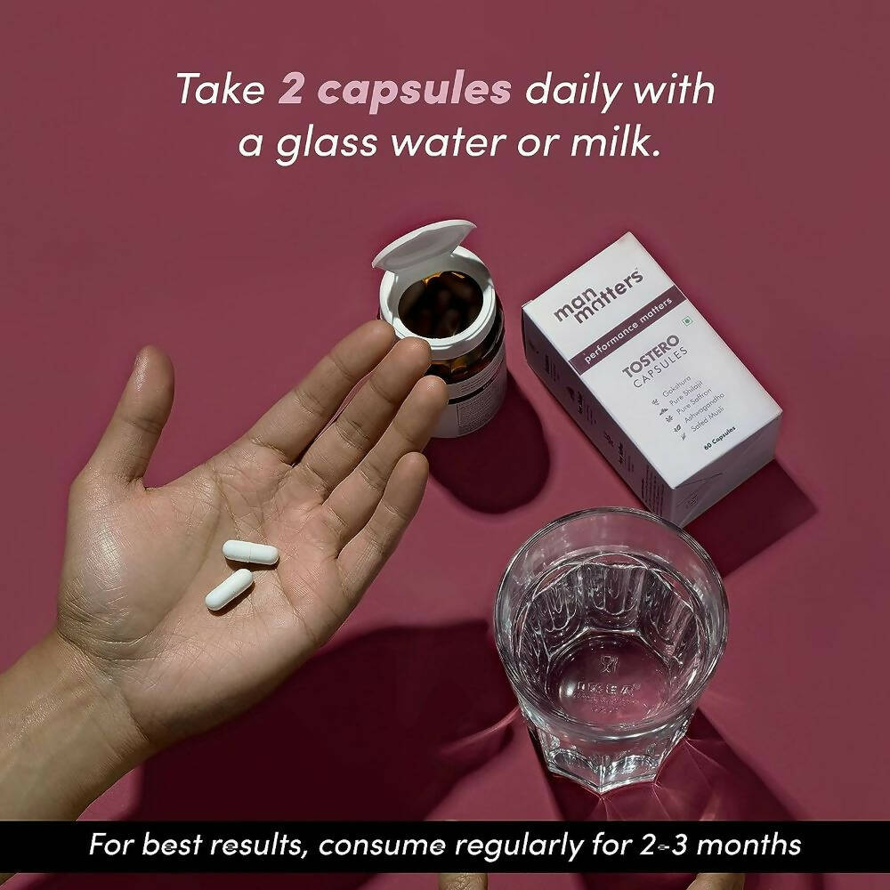 Man Matters Testero Capsules -60 caps image 3