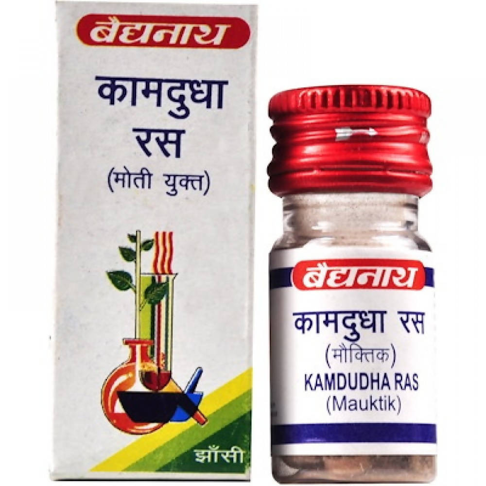 Baidyanath Jhansi Kamdudha Ras with Moti Yukta -25 tabs image 4