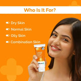 The Derma Co 1% Hyaluronic Long Lasting Sunscreen SPF 50 Pa++++ -50 gm image 3