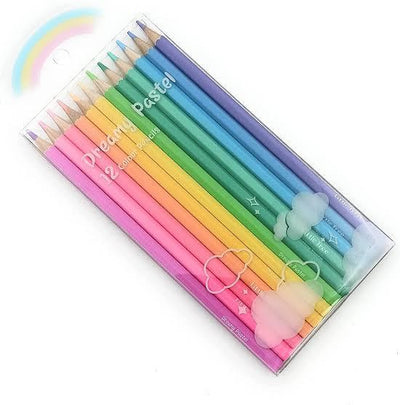 Beautiful Pastel Shades Pencils for Shading Drawing Coloring Pastel Pencils
(Pack of 12)