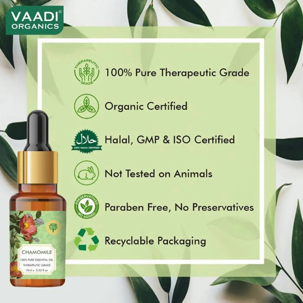 Vaadi Herbals Chamomile Oil Therapeutic Grade -10 ML image 4