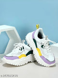 Women's Stylish Casual Sports Sneakers | Walking Sneakers Shoes | Partywear Sneakers | Running Sneakers For Women's and Girl image 2