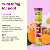 PLIX The Plant Fix Acne Fighter Effervescent Tablets - Mango -15 tabs image 2