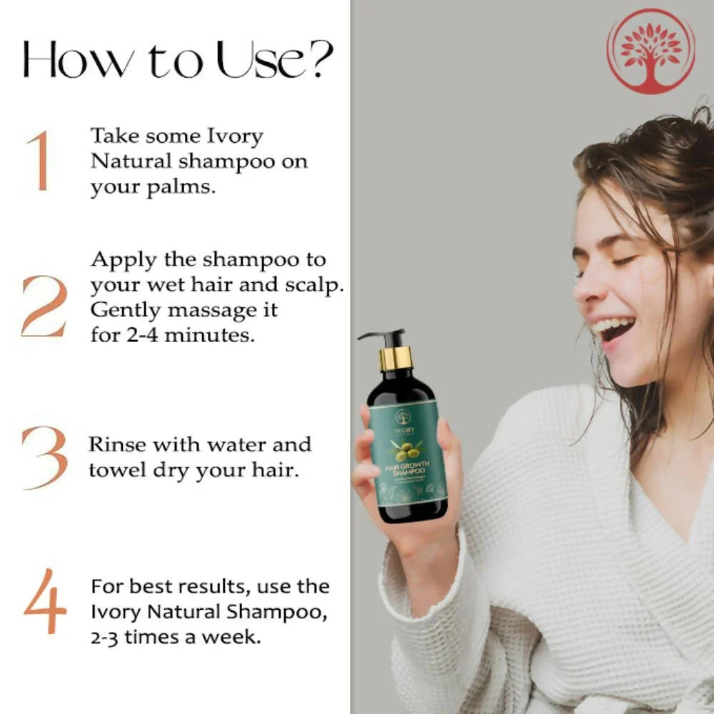Ivory Natural Grey Hair Serum and Shampoo Combo - 200ml image 3