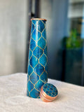 Meenakari Print Tower Copper Water Bottle – 1L | Leak-Proof, Ayurvedic-Inspired Design image 4