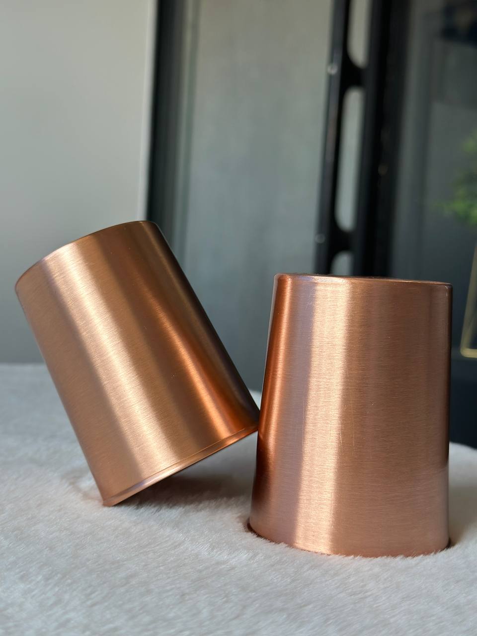 Copper Plain Water Glass - 300ml -  Pack of 2 image 3