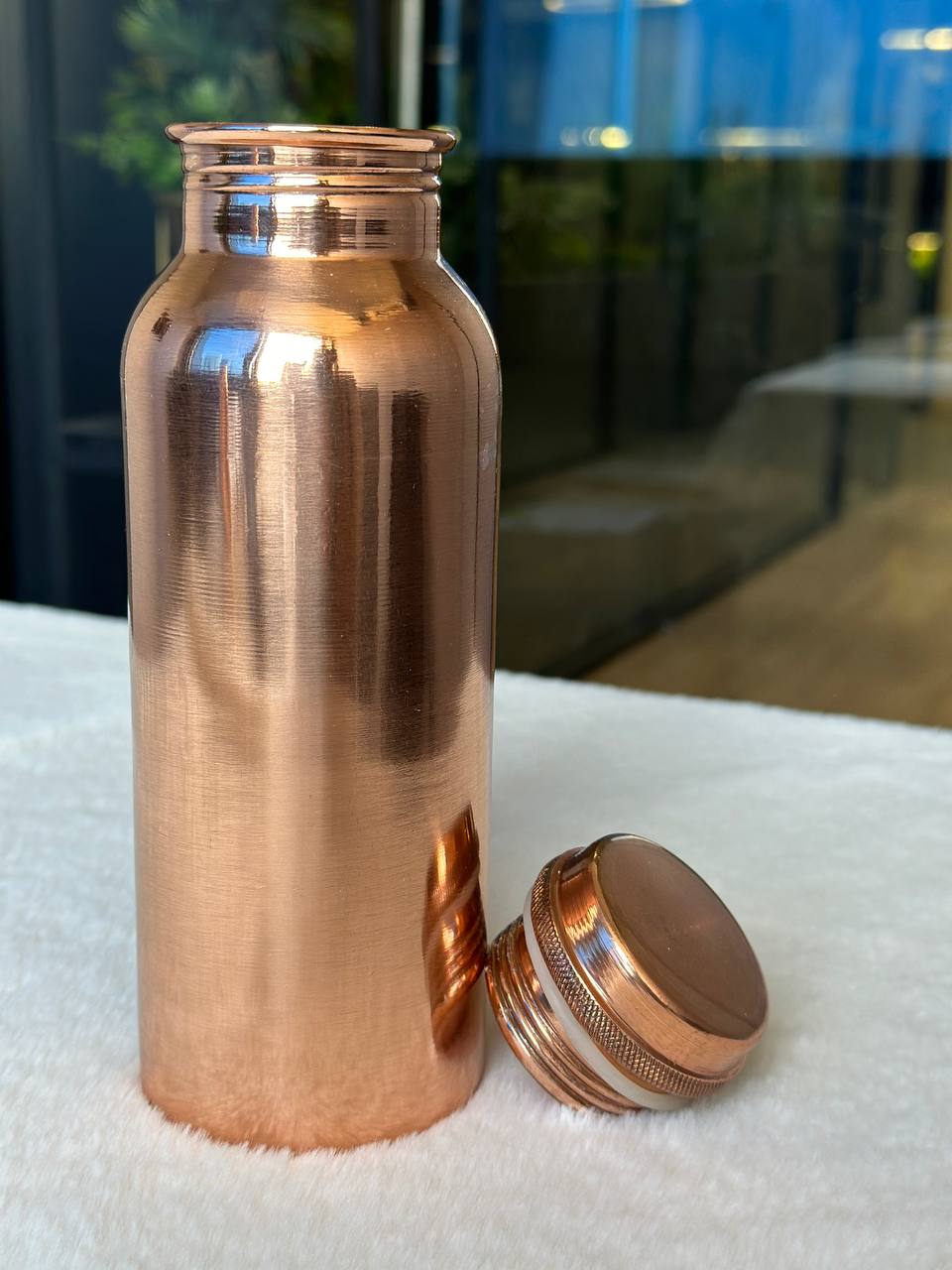 Plain Copper Water Bottle – 500ml image 2