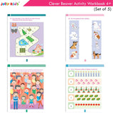 Jolly Kids Clever Beaver Ages 4-5 Years Fun Learning Activities Workbooks Set of 5 | English-Maths-EVS-Good Habit-Logical…