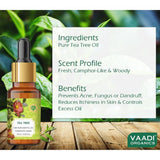 Vaadi Herbals Tea Tree Oil Therapeutic Grade -10 ML image 3