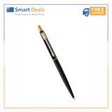 Personalized Parker Classic Matte Black Ball Pen Gold Trim Free Gift Box black image 7