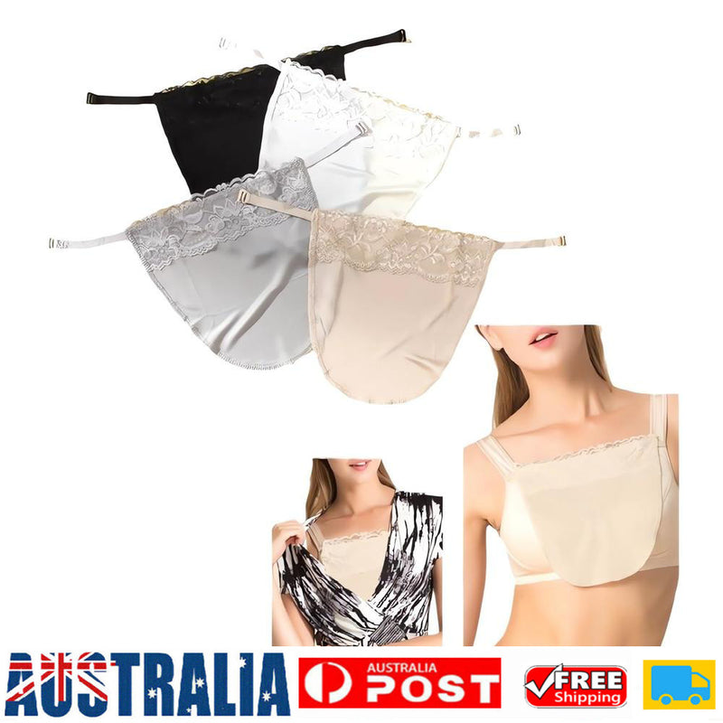 3-Piece Set – Cotton Clip-On Mock Lace Camisole for Women | Cleavage Cover Panel