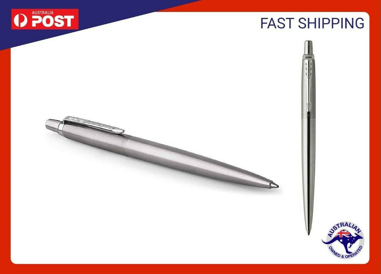 Personalised Engraved Parker Jotter Stainless Steel Gold Trim Gift Box NEW image 8