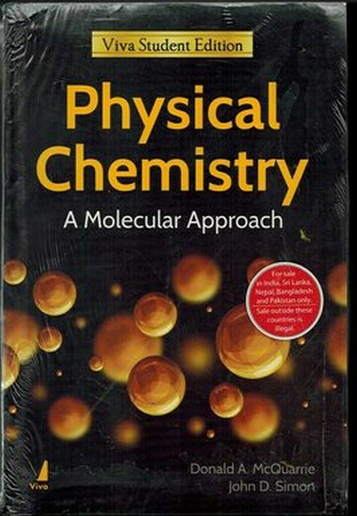 Physical Chemistry: A Molecular Approach by McQuarrie, INT'L ED – Brand New, Har image 7