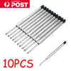 6 X PARKER QUINK FLOW BALL PEN POINT REFILLS REFILL - Medium Black INK 1.0 mm
