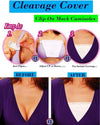3-Piece Set – Cotton Clip-On Mock Lace Camisole for Women | Cleavage Cover Panel