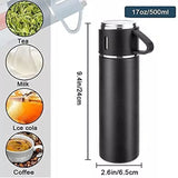 Stainless Steel Thermo 500ml Vacuum Insulated Bottle Water Flask Gift Set 500 ml image 3