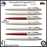 Personalized Engraved Parker Classic Stainless Steel Gold Trim Ball Pen NEW image 8