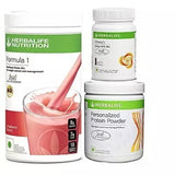 Herbal Formula 1 Combo of Strawberry Shake + Protein Powder 200g & Afresh Lemon image 2