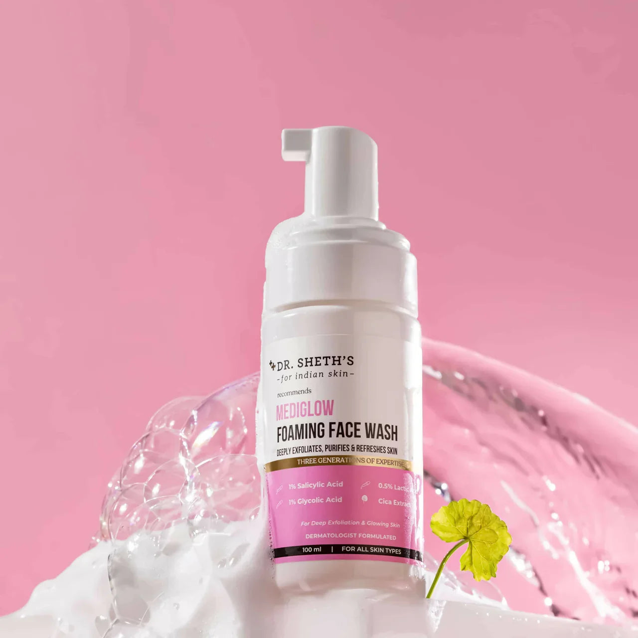 Dr. Sheth's Mediglow Foaming Face Wash --100 ml image 2