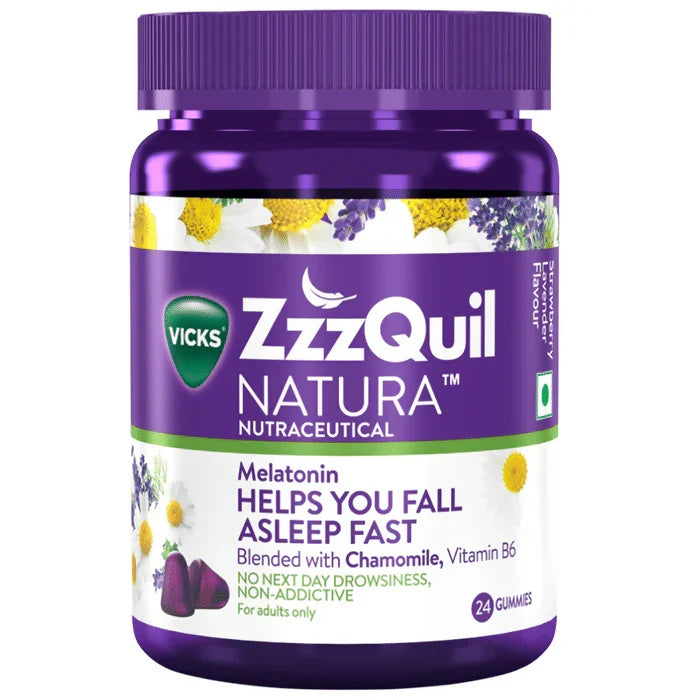 Vicks ZzzQuil Natura Melatonin Sleep Gummies -10 gummies image 2